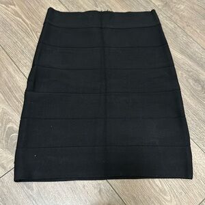 Bebe bodycon Mini skirt high waisted black xs pencil